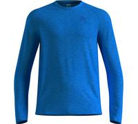 Odlo - Ropa para trail running - Essential Seamless LS Tee M Dazzling Blue Melange - Talla L - Azul Azul L