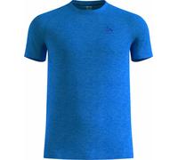 Odlo - Ropa para trail running - Essential Seamless Tee M Dazzling Blue Melange - Talla M - Azul Azul M