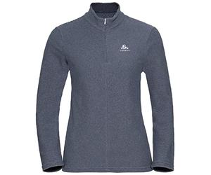 Odlo Roy 1/2 Zip Sweatshirt, Suéter Mujer, opacity, White - Diving Navy Stripes, XL Taille Normale