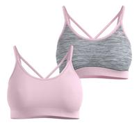 Odlo - Ropa de senderismo mujer - Seamless Low Bra W Hyper Pink/Grey Melange para Mujer - Talla S - Rosa Rosa S