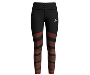 Odlo Strumpfhose Zeroweight Mallas para Mujer, Hombre, Black/Placed Print Ss20, Extra-Small