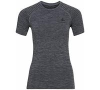 Odlo Women's Performance Light Base Layer T-Shirt, Grey Melange, XL