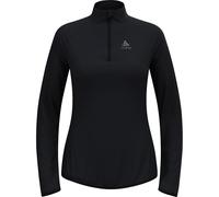 Odlo Zeroweight Warm 1/2 Zip - Camiseta de manga larga para mujer, Negro , XS