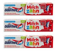 Odol med 3 Leche Dientes Pasta de 3x 50ml para Infantil 0,5-5 Años -1000ppm