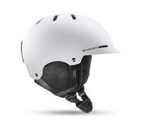 Odoland Casco de Esquí y Snowboard para Hombres Mujers, Casco de Seguridad Deportes con Ventilación y Orejeras Desmontable para Esquiar Snowboard, Blanco