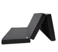 Odolplusz Colchón plegable compatible con VW Caddy 3, 4,5, colchón plegable de 3 piezas, 120 x 200 cm, dormir en el coche (gris)