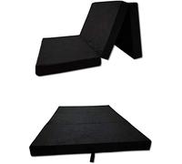 Odolplusz Colchón plegable compatible con VW Caddy 3, 4,5, colchón plegable de 3 piezas, 120 x 200 cm, dormir en el coche (negro)