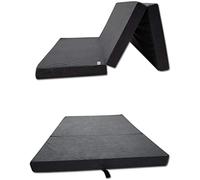 Odolplusz Colchón plegable de viaje para invitados, 65 x 180 x 7 cm (gris)