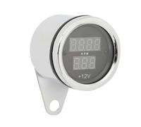 Odómetro de metal LED para 12 V, velocímetro digital, voltímetro, tacómetro, odómetro, indicador combustible