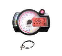 Odómetro digital Universal Digital Motocicleta Odómetro Velocímetro Medidor Instrumento Ajustable MAX 299 KM/H 7 Colores