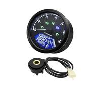 Odómetro Instrumento Universal Para Motocicleta, Velocímetro Digital LCD, Sensor, Tacómetro De 0~12000RPM Para 1-4 Cilindros, 12V