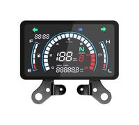 Odómetro Tacómetro Velocímetro Digital para Motocicleta, Tablero de Instrumentos con Soporte, tacómetro, Voltaje, kilometraje, indicador Universal