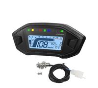 Odómetro Tacómetro Velocímetro digital universal LED ajustable para motocicleta, 10000 RPM, 7 colores de retroiluminación, para 1, 2 y 4 cilindros.