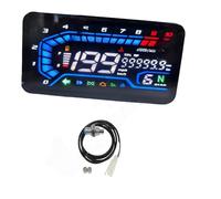 Odómetro Tacómetro Velocímetro Digital Universal LED de 12 V para Motocicleta, Panel de modificación, Conjunto de medidor Digital, odómetro, tacómetro