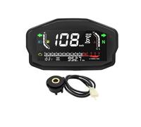 Odómetro Tacómetro Velocímetro Universal de 2,4 Cilindros para Motocicleta, odómetro Digital, Temperatura del Agua, tacómetro de Combustible, Pantalla de RPM