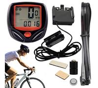 Odómetro Velocímetro para Bicicletas, Odómetro para Bicicletas - Odómetro para bicicletas con pantalla LCD con cable resistente al agua | Rastreador de kilometraje de bicicletas, suministros de ciclis