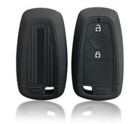Odongk Llavero de silicona para F-ord Ranger para R-aptor Pickup Car Key Case para S-mart Remote Control Key Accesorios Shell Fob Protección-Negro
