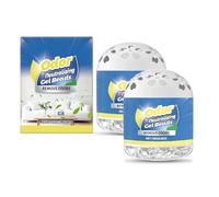 Odor Neutralizing Gel Beads, purificador de aire, fórmula vegetal, gel neutralizador de olores absorbe y descompone las moléculas de olor y es adecuado para habitaciones sensibles y vehículos, 150 g