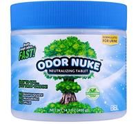 ODOR NUKE - Eliminador de olores de orina humano profesional, tabletas concentradas + 100% ecológico (14.5 onzas) [Orinarios para hombres/botellas/bolsas/inodoros, inodoros, inodoros/camas,