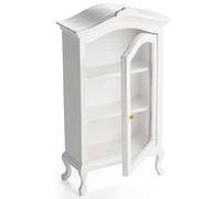 Odoria Escala 1/12 Miniaturas Vitrina Accesorios para Muebles Casa de Muñecas, Blanco