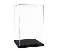 Odoria Vitrina Acrílica Caja Transparente: 20 cm Alta para Estatua Trofeo Protector para Muñecas Figuras Escala 1/12 Almacenamiento Coleccionables Ensamblaje Requerido
