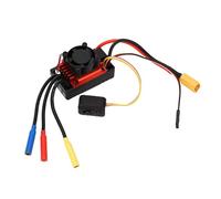 Odorkle 60A ESC sin Escobillas, Controlador de Velocidad Eléctrico RC para Camiones 1/10 de Corto Alcance con Ventilador de Refrigeración, Puerto de Programación, bajo Voltaje y