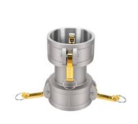 Odorkle Acoplamiento de Manguera Tipo DD de Aluminio, 3 Pulgadas Hembra X | Acoplador Roscado, Transferencia de Agua con Aceite Hidráulico, Uso en Línea de Fluidos Industriales, Adaptador Roscado