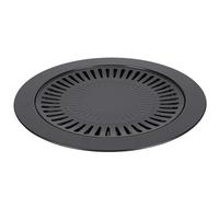 Odorkle Bandeja para Barbacoa Bandeja para Hornear Antiadherente Redonda para Barbacoa de Hierro 32 Cm 12,6 Pulgadas Diseño Poroso de Doble Capa para Estufa Eléctrica y Estufa de Gas Asar en Casa