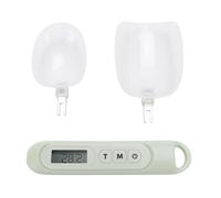 Odorkle Báscula de Cuchara Medidora Digital de 500 G, Cuchara Electrónica para Pesar Alimentos de 0,1 G de Alta Precisión con Pantalla LCD, Conversión de 7 Unidades para Hornear en la (verde claro)