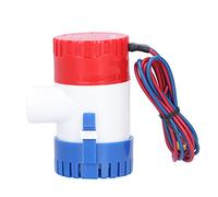 Odorkle Bomba de Achique, Bomba de Agua Sumergible DC 12V 24V con Carcasa de ABS Resistente a los Golpes y Acero Inoxidable para Drenaje de Sentina Marina, Transferencia de Aguas (DC24V 350GPH)