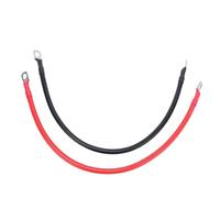 Odorkle Cable Inversor de Batería de 6 AWG, Cobre Estañado, Cable de Alimentación Solar para Automóvil RV, 30 Cm para Uso Automotriz Marino