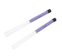 Odorkle Cepillos Telescópicos de Nailon para Batería de Cajón y Percusión con de ABS para Ritmos y Texturas Versátiles (Blanco Morado)