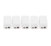 Odorkle Divisor de Terminales Conector Paralelo Caja de Conexiones de Cobre 5 Piezas con Cubierta Aislante de PC 400 V 60 A para Interruptor de Luz de Techo Medidor Eléctrico Cableado Diseño (ZK-1306)