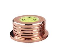 Odorkle Estabilizador de Aleación de Aluminio con Nivel de Burbuja de Peso Récord para Reproductor de Discos Color Retro y Apariencia Elegante (Oro Rosa)