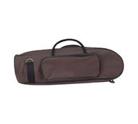 Odorkle Estuche para Trompeta, Tela Oxford 600D Engrosada con Forro Acolchado para Protección contra Rasguños, Impermeable, Absorción de Impactos, Correa para el Hombro Desmontable y (Brown)