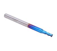 Odorkle Fresa de Extremo, Cortador de Acero de Tungsteno con Revestimiento NanoBlue, Velocidad Rápida y Alto Acabado, Adecuado para Planos, Ranuras y Trabajos de Formación de Superficies, 12 Mm, 1,5