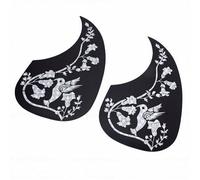 Odorkle Golpeador de Guitarra Acústica, Placa de Protección contra Arañazos en Forma de Lágrima de 2 Piezas con Textura Elegante, para Guitarra Acústica Folk de 17,6x9,7 Cm (Gloria de la mañana y