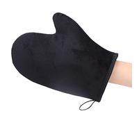Odorkle Guante de Bronceado Suave, Reutilizable de Doble Cara, Flocado de Esponja con área de Control del Pulgar para Aplicar Loción Bronceadora