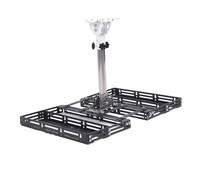 Odorkle Kit de Montaje de Satélite Rectangular, Diseño sin Perforación, Soporte de Antena de Techo Giratorio de 360 grados con ángulo Ajustable para Mini Antena