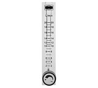 Odorkle Medidor de Flujo de Gas Acrílico Transparente, Válvula de Control de Oxígeno 2-20 Lpm con Conexión de Manguera de 8 Mm para Horno Industrial de Coque, Gas de Carbón, Metano,