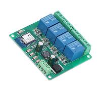 Odorkle Módulo Relé WiFi 4 Canales Interruptor Inteligente DC5V 7-28V | Control por App , Modos de Temporización con Autobloqueo, Retroalimentación de Estado en Tiempo Real, Material PCB,