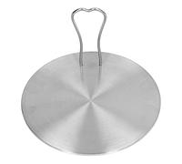 Odorkle Placa de Inducción de Calor de Acero Inoxidable, Difusor de Cocción Duradero para Inducción, Gas, Estufas Eléctricas, Seguro con Control de Calor, Placa de Cocción de 9,45 Pulgadas para (16#)