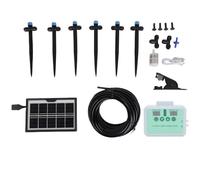 Odorkle Riego Automático para Plantas en Maceta, de Riego por Goteo con Bomba de Agua Solar y Temporizador, Colector de Agua de Lluvia, Solución para jardín. (WHITE)