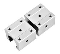 Odorkle SBR16UU Bloque de Rodamientos de Movimiento Lineal Diapositiva de Rodamiento Lineal Abierto de 16 Mm Aleación de Aluminio Cromado Bajo Nivel de Ruido Sin Lubricación para Fresadora CNC