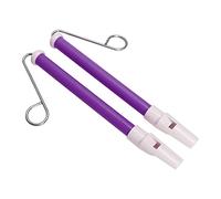 Odorkle Silbato Deslizante, 2 Piezas, Juguete de Flauta de Empuje de Metal ABS para Niños, Educación Musical Temprana, Fácil de Jugar para Niños (PURPLE)