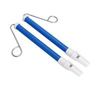 Odorkle Silbato Deslizante, 2 Piezas, Juguete de Flauta de Empuje de Metal ABS para Niños, Educación Musical Temprana, Fácil de Jugar para Niños (BLUE)