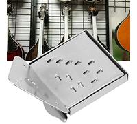 Odorkle Tablero de Tracción de Cable para Mandolina, Material de Acero, Repuesto de Pieza Trasera Cromada Brillante para Músicos de Cuerdas con Extremo de Bucle de 8, 10 y 12 (QB12 color cromo con