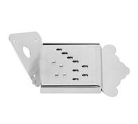 Odorkle Tablero de Tracción de Cable para Mandolina, Material de Acero, Repuesto de Pieza Trasera Cromada Brillante para Músicos de Cuerdas con Extremo de Bucle de 8, 10 y 12 (QB08 color cromo sin