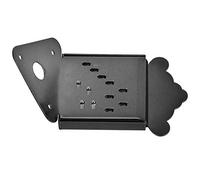 Odorkle Tablero de Tracción de Cable para Mandolina, Material de Acero, Repuesto de Pieza Trasera Cromada Brillante para Músicos de Cuerdas con Extremo de Bucle de 8, 10 y 12 (QB09 negro sin flores)