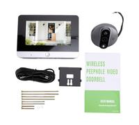 Odorkle Videoportero Inteligente, Cámara WiFi 1080P con Pantalla LCD de 5 Pulgadas, Ángulo Amplio de 160°, Audio Bidireccional, Visión Nocturna, Detección de Movimiento PIR